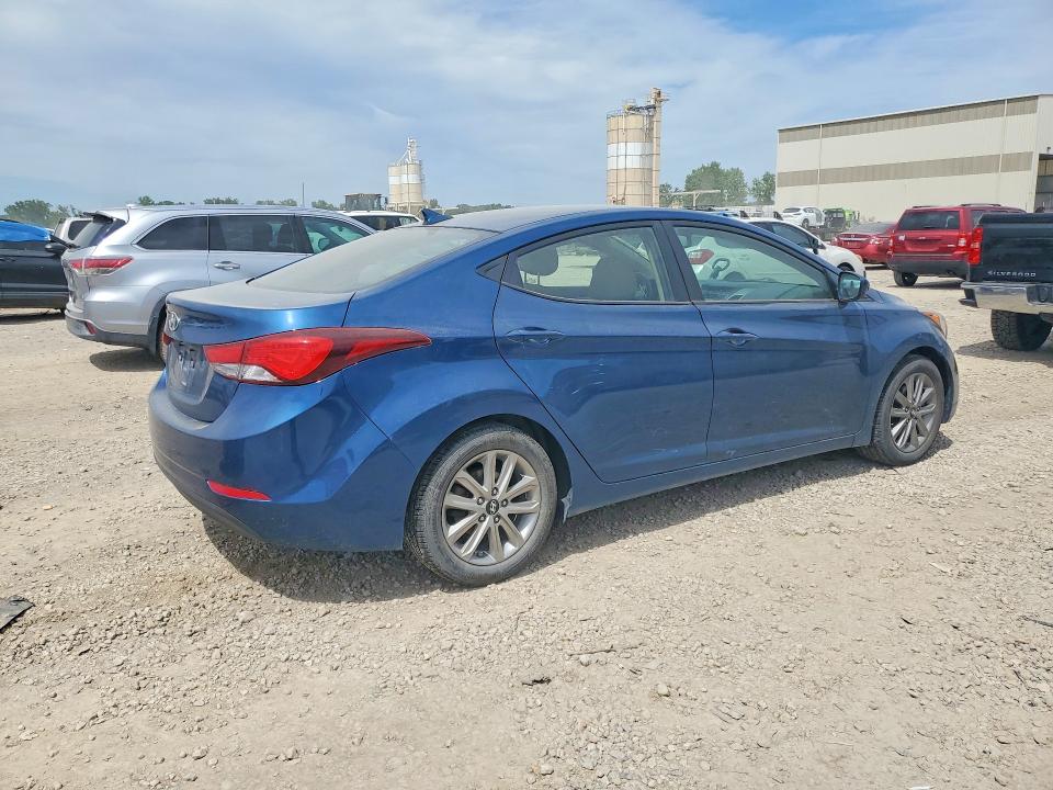 2014 Hyundai Elantra VIN KMHDH4AE2EU055198 COPART salvage auction — HAIL, Ks - Cert Of Title-Salvage, sold $1,700 on 2026-07-28 (photo 3)