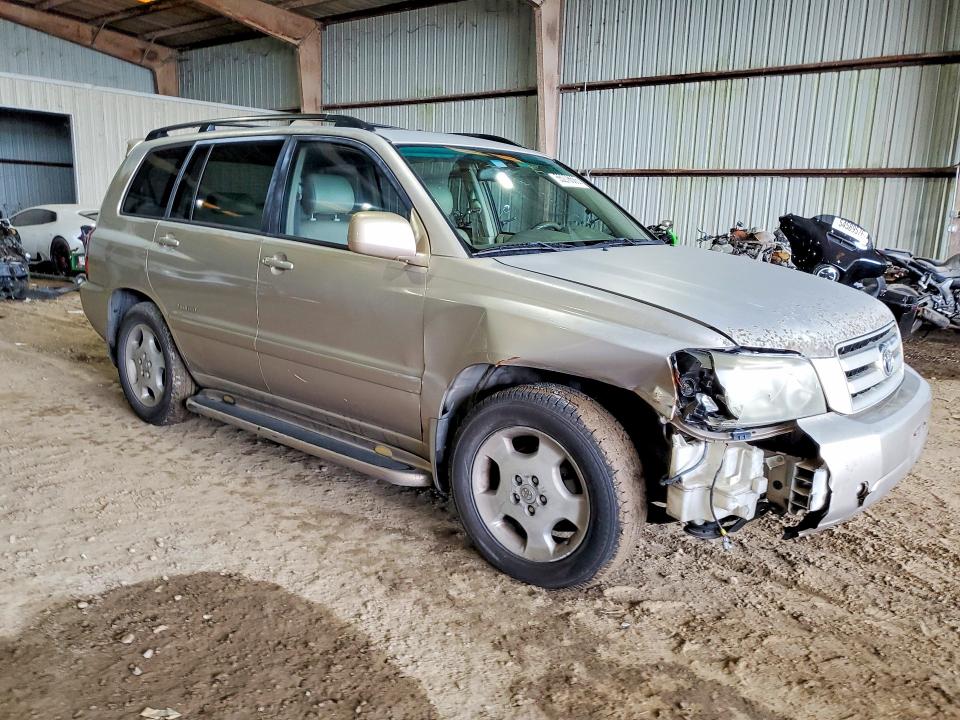 2006 Toyota Highlander VIN JTEDP21A360109220 COPART salvage auction — FRONT END, Tx - Salvage Vehicle Title, sold $625 on 2026-07-23 (photo 4)