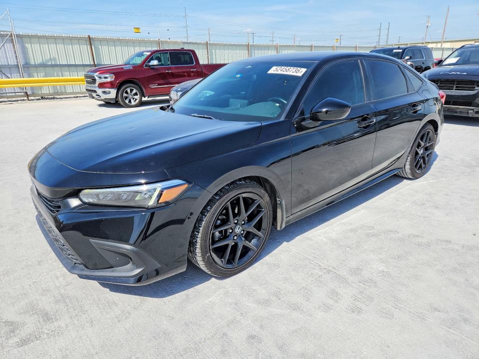 2022 Honda Civic VIN 2HGFE2F58NH581634 — COPART salvage auction photo