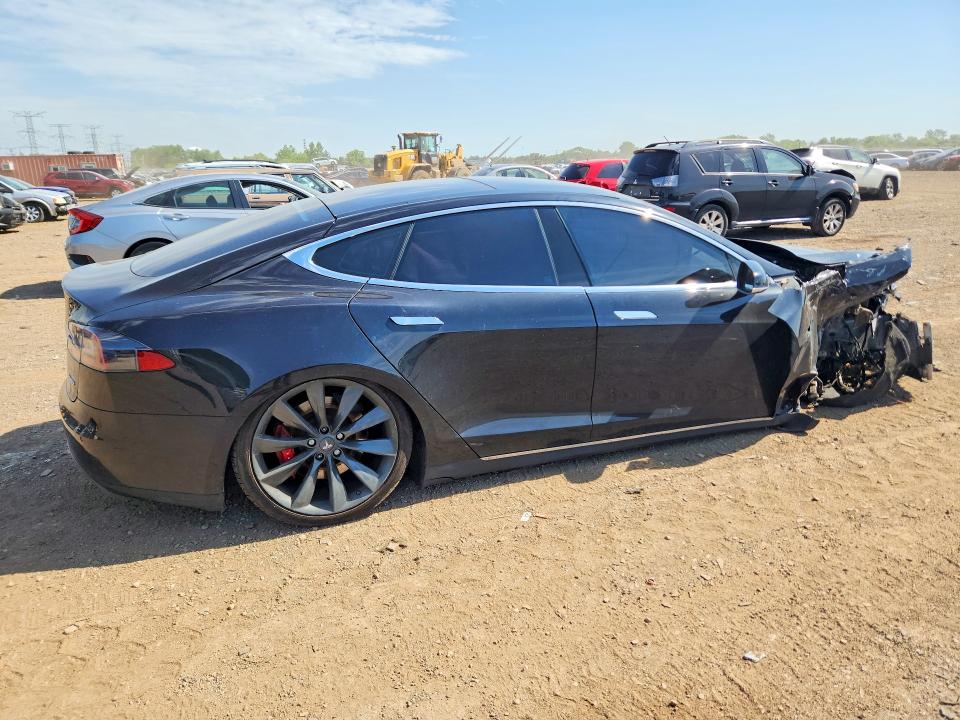 2015 Tesla VIN 5YJSA1E40FF112041 COPART salvage auction — FRONT END, Il - Salvage Certificate, sold $1,900 on 2026-07-21 (photo 3)
