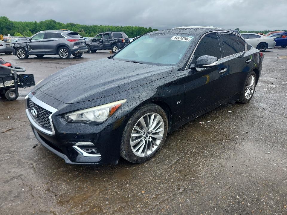 2018 Infiniti Q50 VIN JN1EV7AR5JM441651 COPART salvage auction — SIDE, Ms - Cert Of Title-Salvaged, sold $1,650 on 2026-07-23 (photo 1)