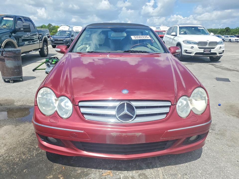 2009 Mercedes-benz Clk-class VIN WDBTK56F39T108803 COPART salvage auction — REAR END, FL - CERT OF TITLE SLVG REBUILDABLE, sold $375 on 2026-07-14 (photo 5)