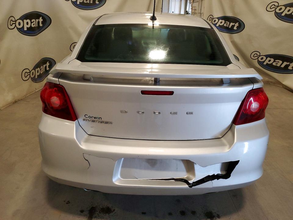 2012 Dodge Avenger VIN 1C3CDZAG2CN316013 COPART salvage auction — REAR END, Nd - Certificate Of Title For A Veh, sold $70 on 2026-07-09 (photo 6)