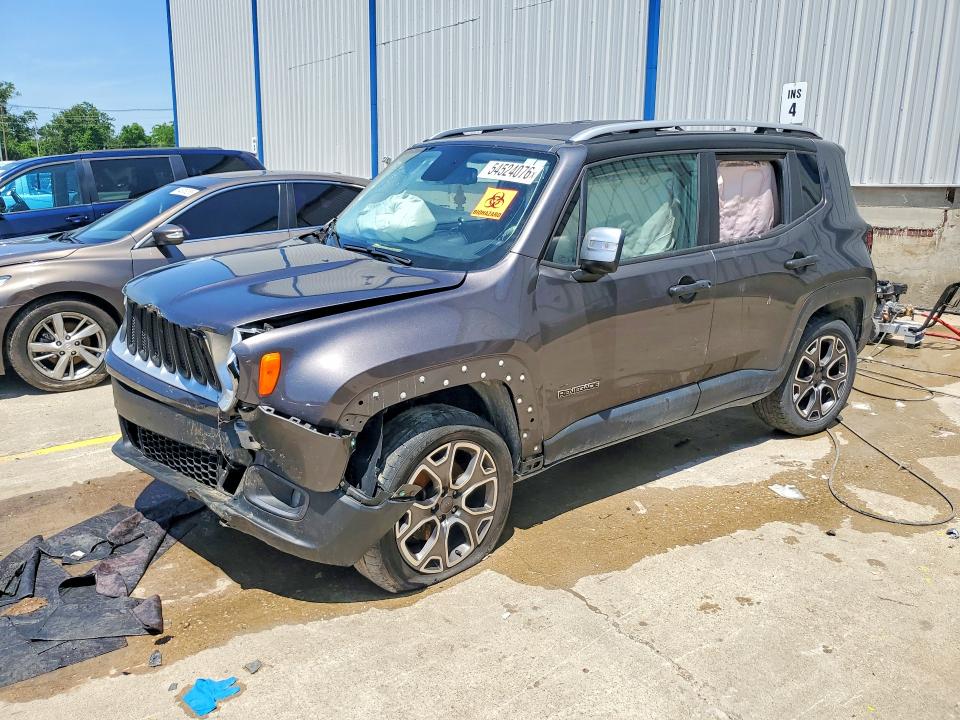 2016 Jeep Renegade VIN ZACCJBDT2GPD24906 COPART salvage auction — FRONT END, Ky - Bill Of Sale/Part Only/No Titl, sold $400 on 2026-07-08 (photo 1)
