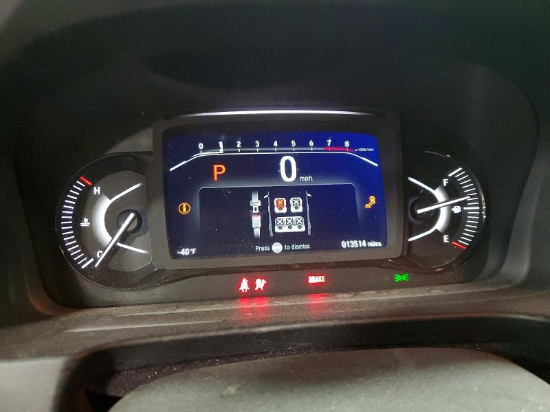 2025 Honda Passport VIN 5FNYF8H65SB006535 COPART salvage auction — FRONT END, Mn - Cert Of Title-Salvage, sold $13,900 on 2026-07-02 (photo 9)
