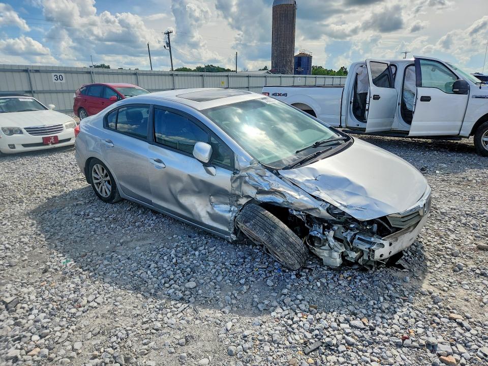 2012 Honda Civic VIN 19XFB2F99CE016540 COPART salvage auction — FRONT END, Al - Cert Of Title-Salvage Title, sold $275 on 2026-07-02 (photo 4)