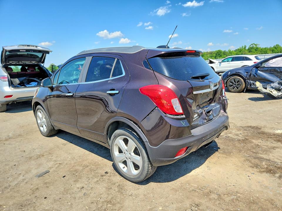 2016 Buick Encore VIN KL4CJASB1GB719751 COPART salvage auction — REAR END, Va - Certificate Of Title, sold $825 on 2026-07-08 (photo 2)