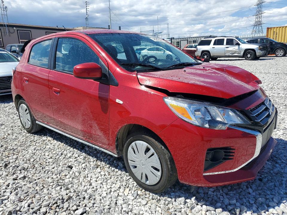 2024 Mitsubishi Mirage VIN ML32AUHJ9RH016127 COPART salvage auction — FRONT END, Az - Cert Of Title - Salvage, sold $2,700 on 2026-07-06 (photo 4)