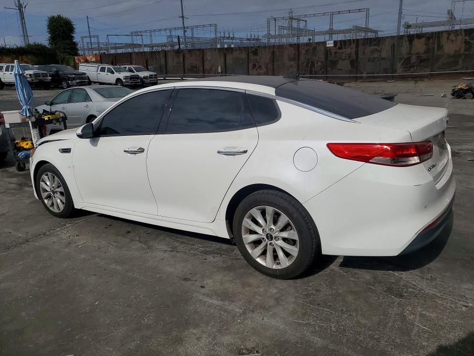 2018 Kia Optima VIN 5XXGU4L36JG180570 COPART salvage auction — FRONT END, Ca - Salvage Certificate, sold $2,400 on 2026-07-15 (photo 2)