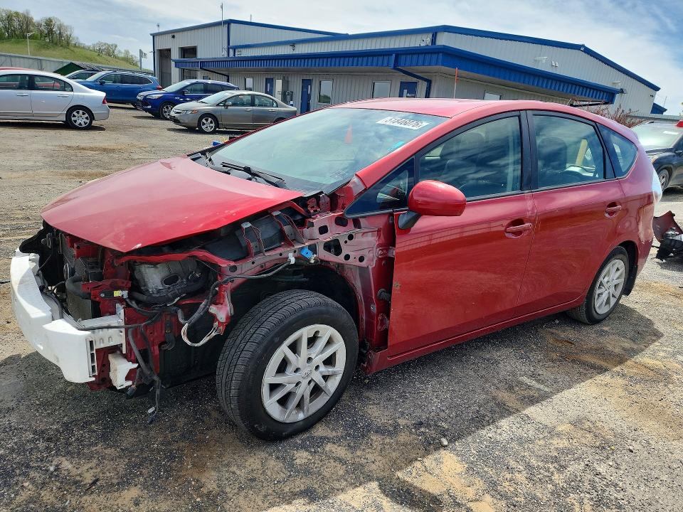 2014 Toyota Prius VIN JTDZN3EU1E3301730 COPART salvage auction — FRONT END, Wi - Junked Vehicle Bill Of Sale, sold $1,100 on 2026-07-14 (photo 1)