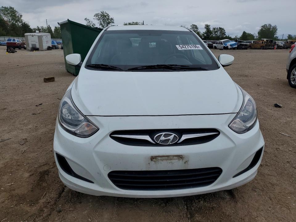 2013 Hyundai Accent VIN KMHCT5AE7DU136678 COPART salvage auction — FRONT END, Il - Salvage Certificate, sold $325 on 2026-07-28 (photo 5)