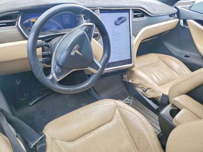 2016 Tesla Model s VIN 5YJSA1E20GF123881 COPART salvage auction — FRONT END, Ca - Salvage Certificate (P), sold $1,350 on 2026-07-02 (photo 8)