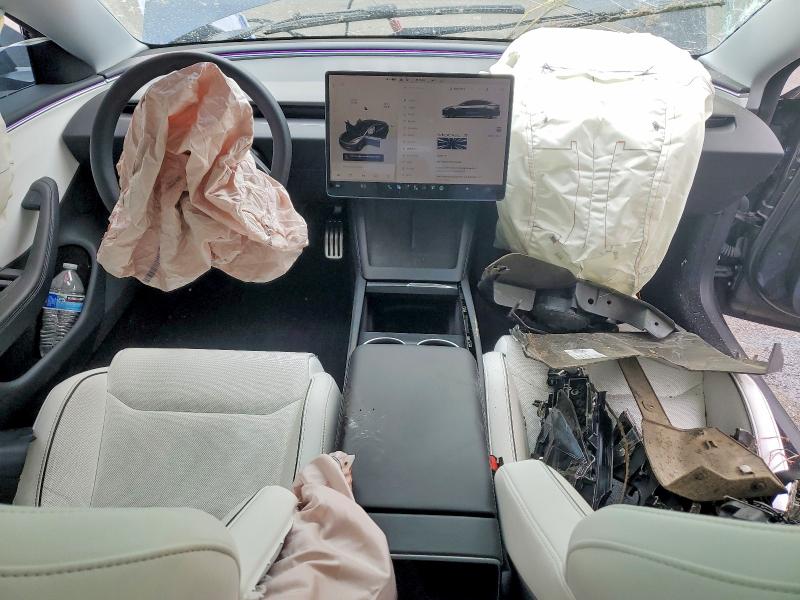2025 Tesla VIN 5YJ3E1ET4SF003088 COPART salvage auction — FRONT END, Or - Salvage Title Certificate, sold $14,200 on 2026-07-15 (photo 8)