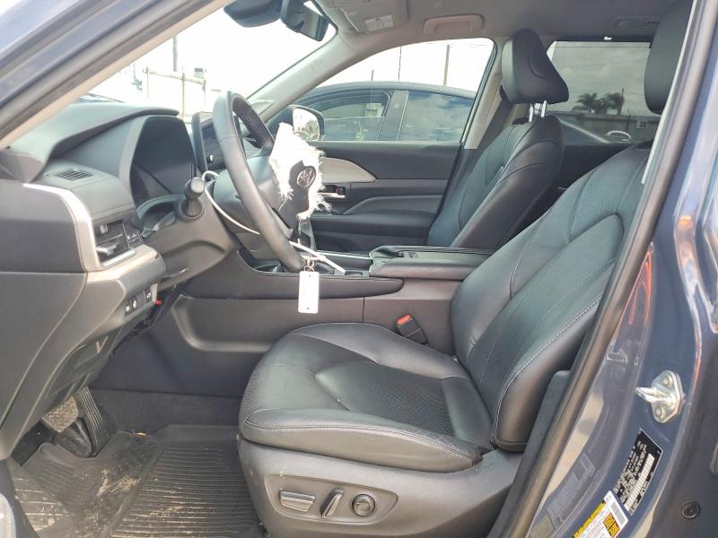 2024 Toyota Highlander VIN 5TDAAAA53RS007231 COPART salvage auction — FRONT END, Ca - Salvage Certificate, sold $27,500 on 2026-07-27 (photo 7)
