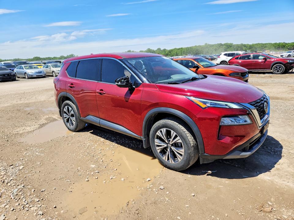 2021 Nissan Rogue VIN JN8AT3BA7MW008042 COPART salvage auction — HAIL, Ks - Cert Of Title-Salvage, sold $7,500 on 2026-07-28 (photo 4)