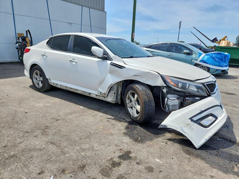 2015 Kia Optima VIN KNAGM4A72F5633890 COPART salvage auction — FRONT END, FL - CERT OF TITLE SLVG REBUILDABLE, sold $650 on 2026-07-27 (photo 4)