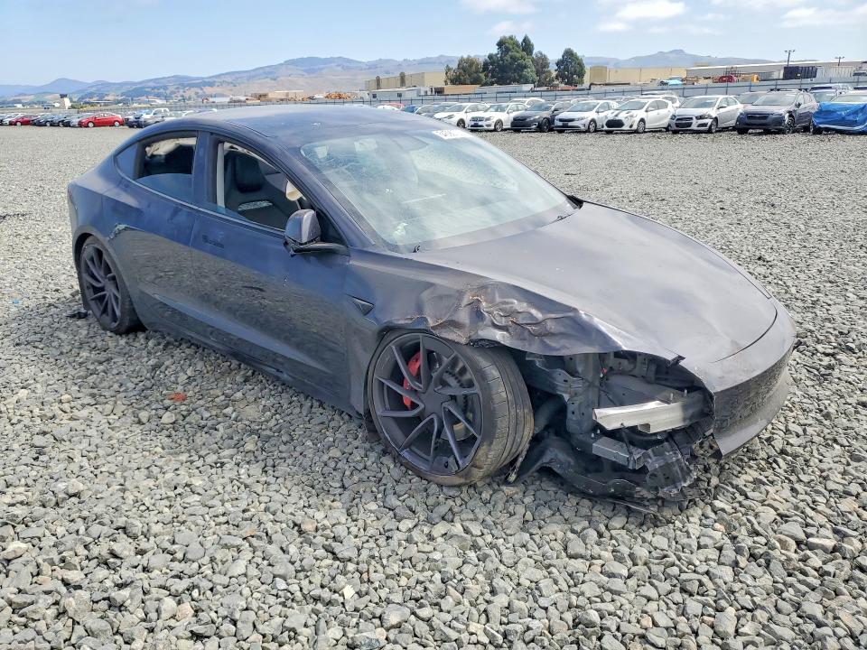 2024 Tesla VIN 5YJ3E1ET9RF808563 COPART salvage auction — FRONT END, Ca - Salvage Certificate, sold $10,900 on 2026-07-20 (photo 4)