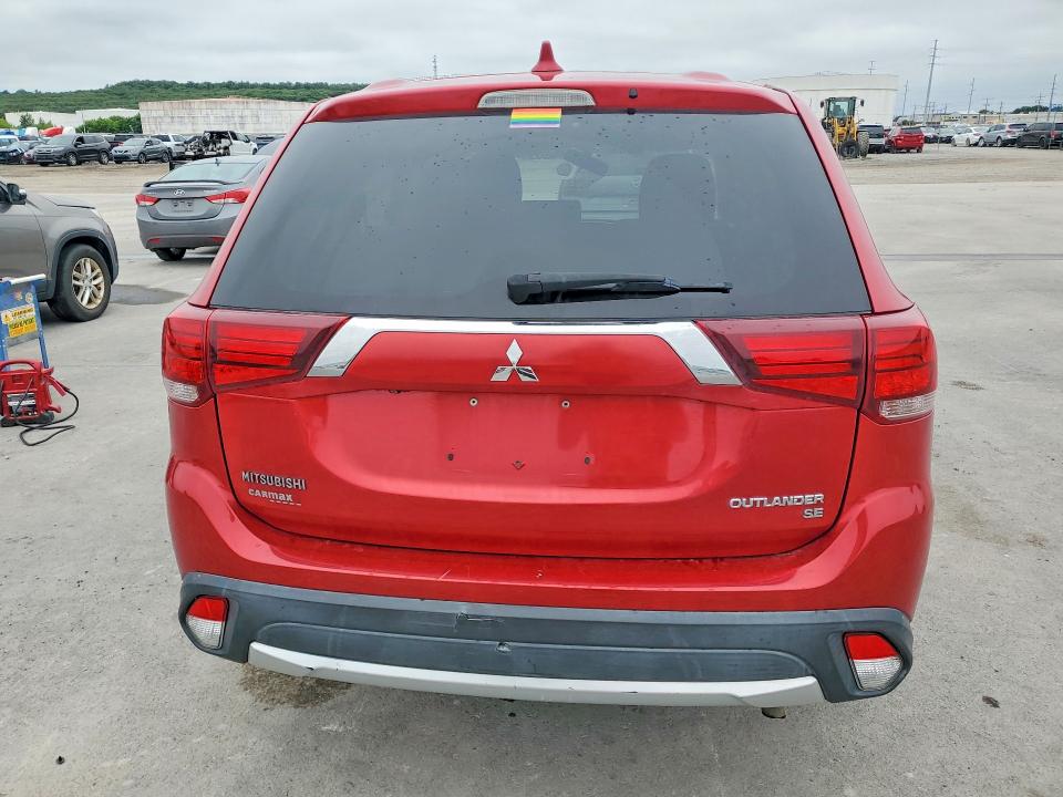 2018 Mitsubishi Outlander VIN JA4AZ3A33JZ037216 COPART salvage auction — HAIL, Ok - Cert Of Title-Salvage, sold $3,200 on 2026-07-08 (photo 6)