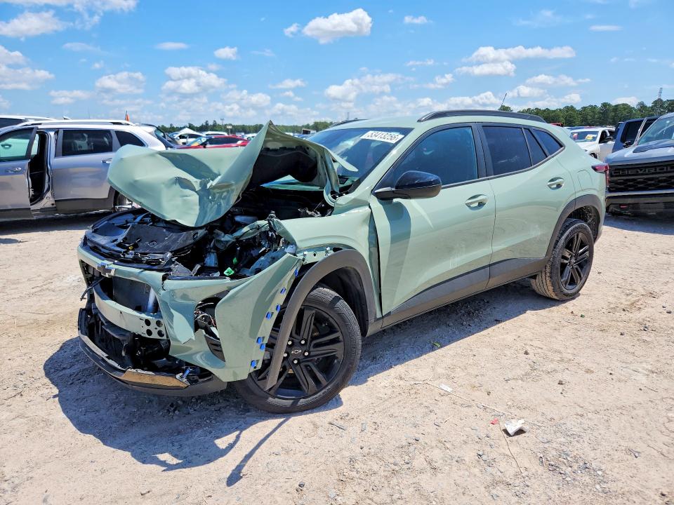 2025 Chevrolet VIN KL77LKEP3SC101104 COPART salvage auction — FRONT END, Tx - Salvage Vehicle Title, sold $175 on 2026-07-21 (photo 1)
