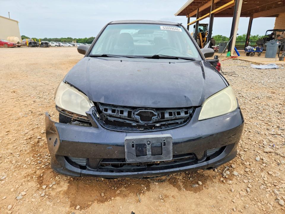 2004 Honda Civic VIN 2HGES16554H504071 COPART salvage auction — REAR END, Al - Cert Of Title-Salvage Title, sold $350 on 2026-07-29 (photo 5)