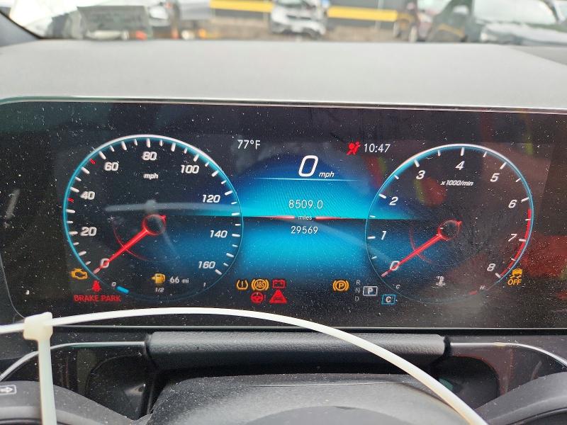 2022 Mercedes-benz Gla-klasse VIN W1N4N4HB8NJ343682 COPART salvage auction — FRONT END, Md - Cert Of Salvage > 75% Damage, sold $6,600 on 2026-07-31 (photo 9)