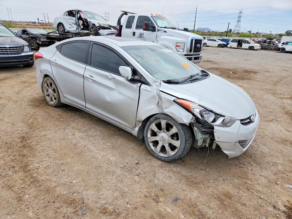 2013 Hyundai Elantra VIN KMHDH4AE5DU969556 COPART salvage auction — FRONT END, Az - Cert Of Title - Salvage, sold $375 on 2026-07-31 (photo 4)