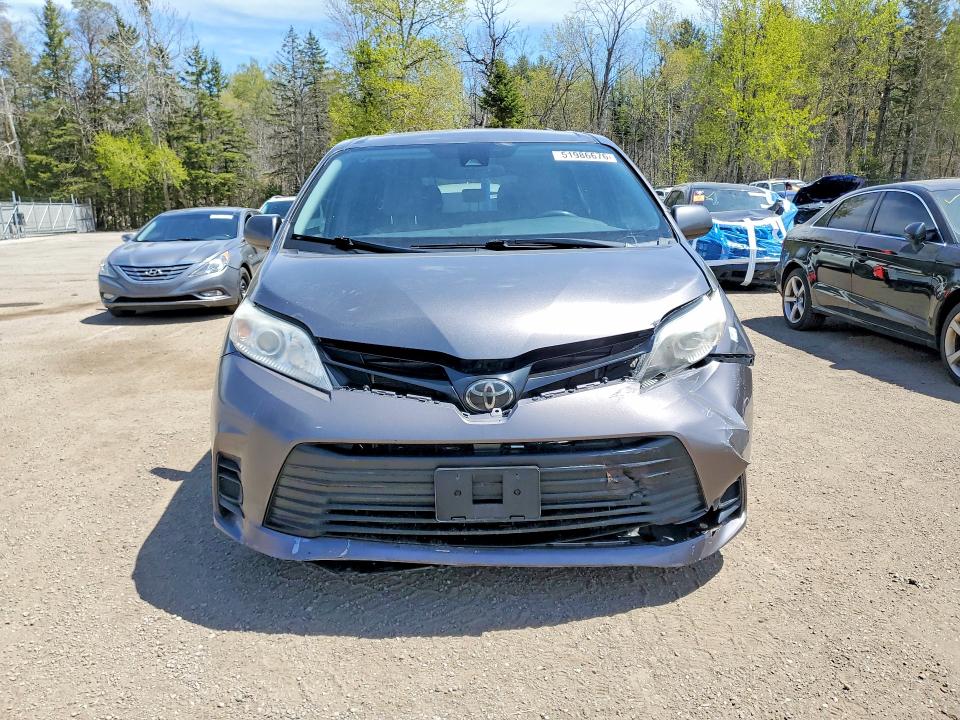 2019 Toyota Sienna VIN 5TDZZ3DC8KS967829 COPART salvage auction — FRONT END, ON - PERMIT NO BRAND - UNFIT, sold $1,650 on 2026-07-21 (photo 5)