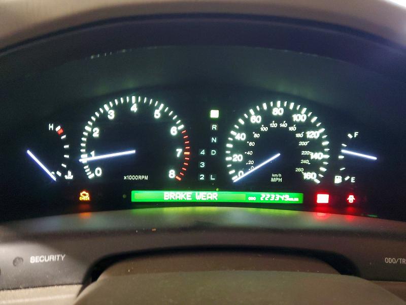 1998 Lexus Ls VIN JT8BH28F6W0104697 COPART salvage auction — FRONT END, Mi - Certificate Of Title, sold $1,250 on 2026-07-03 (photo 9)
