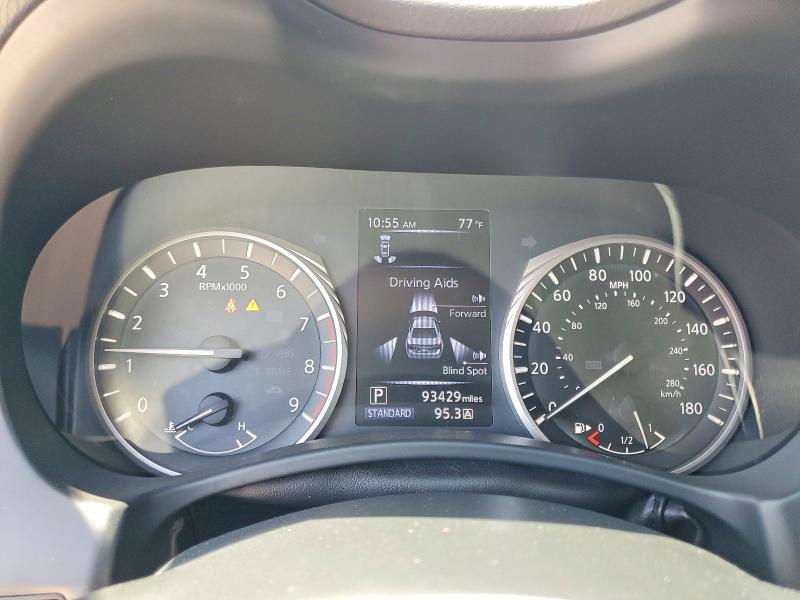2018 Infiniti Q50 VIN JN1EV7AP5JM363256 COPART salvage auction — SIDE, TX - CERTIFICATE OF TITLE, sold $3,800 on 2026-07-17 (photo 9)