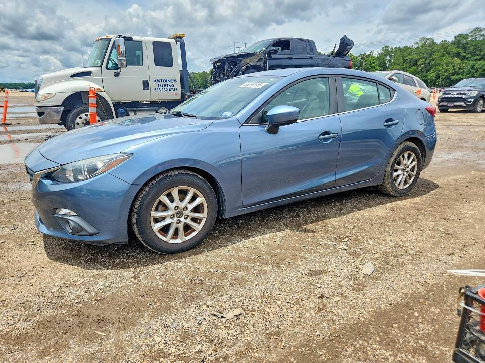 2015 Mazda 3 VIN 3MZBM1V78FM207571 COPART salvage auction — WATER/FLOOD, Tx - Salvage Title-Flood Damage, sold $1,750 on 2026-07-02 (photo 1)