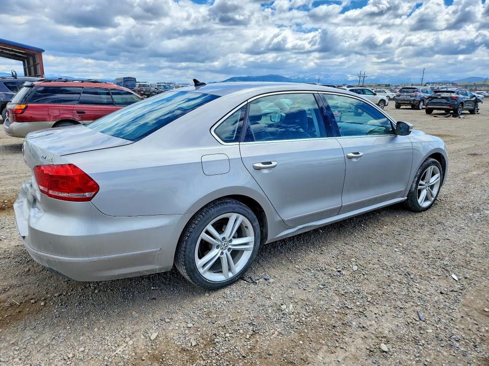 2013 Volkswagen Passat VIN 1VWCN7A31DC139510 COPART salvage auction — REAR END, Mt - Salvage Certificate Of A Vehic, sold $2,850 on 2026-07-28 (photo 3)