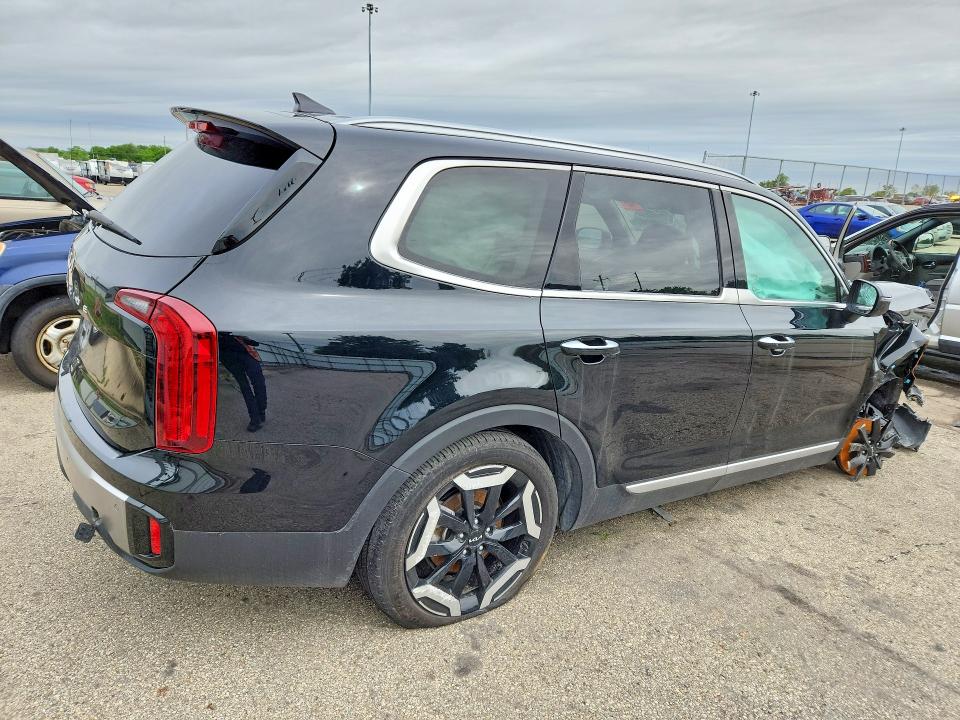 2025 Kia Telluride VIN 5XYP64GC1SG629414 COPART salvage auction — FRONT END, Tx - Nonrepairable Title, sold $6,600 on 2026-07-06 (photo 3)