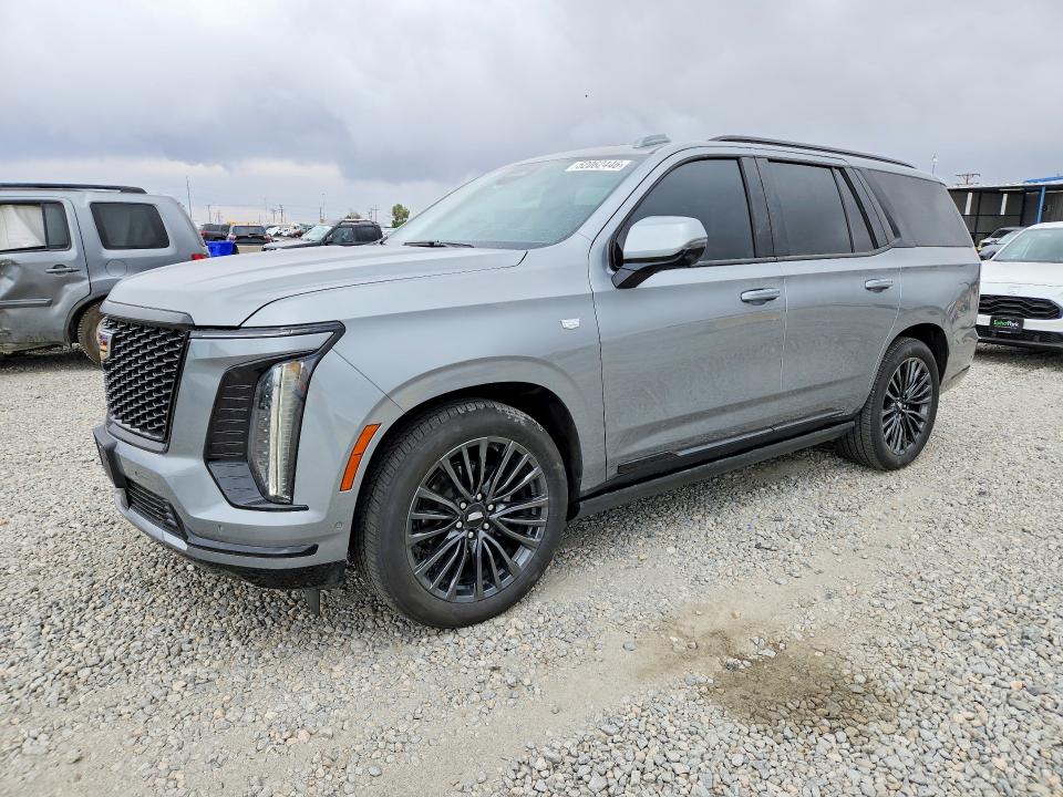 2025 Cadillac Escalade VIN 1GYS9GRL4SR273049 COPART salvage auction — REAR END, Salvage Title, sold $79,000 on 2026-07-09 (photo 1)