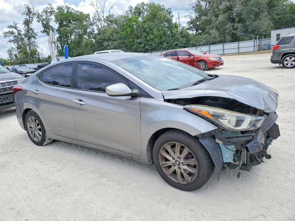 2014 Hyundai Elantra VIN KMHDH4AE7EU083871 COPART salvage auction — FRONT END, Fl - Cert Of Title Slvg Rebuildable, sold $700 on 2026-07-14 (photo 4)