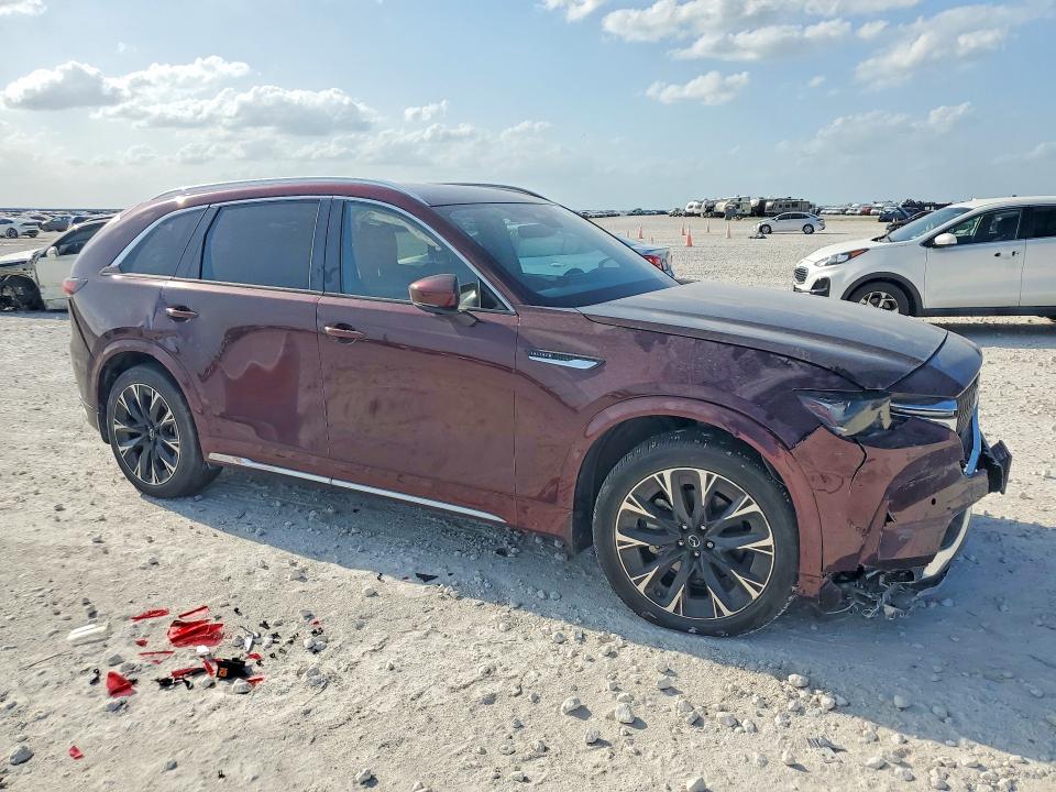 2024 Mazda Cx-90 VIN JM3KKEHC8R1187825 COPART salvage auction — FRONT END, Tx - Salvage Vehicle Title, sold $11,900 on 2026-07-16 (photo 4)