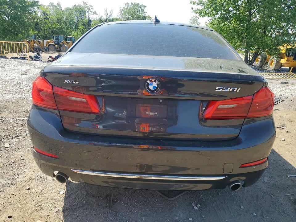 2018 BMW 5er VIN WBAJA7C59JWA71181 COPART salvage auction — MINOR DENT/SCRATCHES, Md - Cert Of Salvage > 75% Damage, sold $3,700 on 2026-07-23 (photo 6)