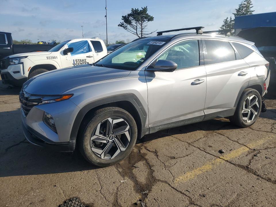 2022 Hyundai Tucson VIN KM8JECA1XNU045425 COPART salvage auction — REAR END, MI - CERT OF TITLE-SALVAGE VEHICLE, sold $10,400 on 2026-07-10 (photo 1)