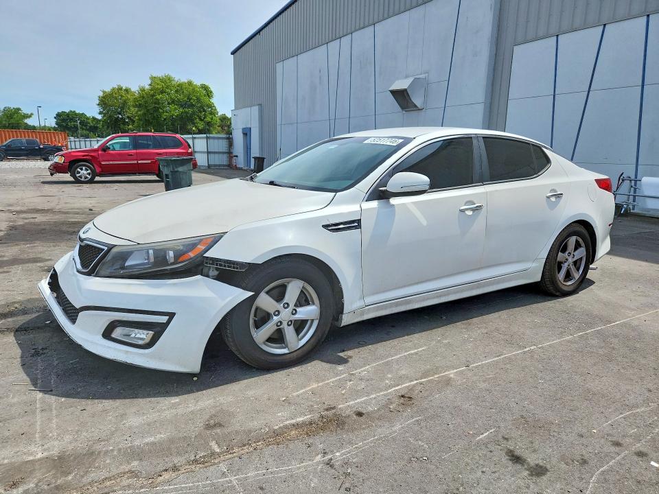 2015 Kia Optima VIN KNAGM4A72F5633890 COPART salvage auction — FRONT END, FL - CERT OF TITLE SLVG REBUILDABLE, sold $650 on 2026-07-27 (photo 1)