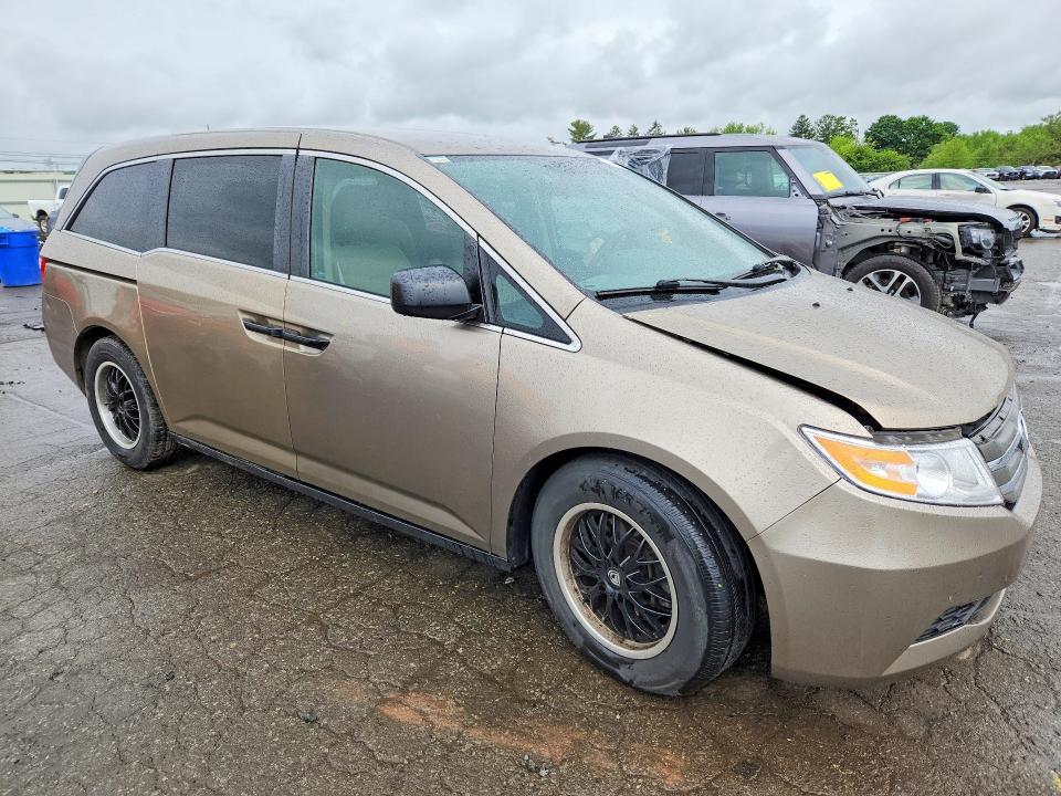 2013 Honda Odyssey VIN 5FNRL5H27DB055148 COPART salvage auction — FRONT END, Pa - Certificate Of Salvage, sold $400 on 2026-07-28 (photo 4)
