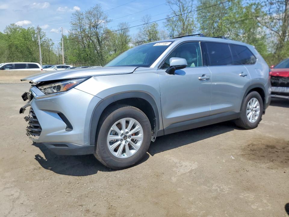 2025 Toyota Highlander VIN 5TDACAB56SS046085 COPART salvage auction — FRONT END, Nj - Cert Of Title-Salvage, sold $23,700 on 2026-07-21 (photo 1)
