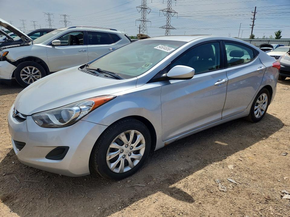 2011 Hyundai Elantra VIN 5NPDH4AE2BH035821 COPART salvage auction — VANDALISM, Il - Salvage Certificate, sold $1,000 on 2026-07-02 (photo 1)