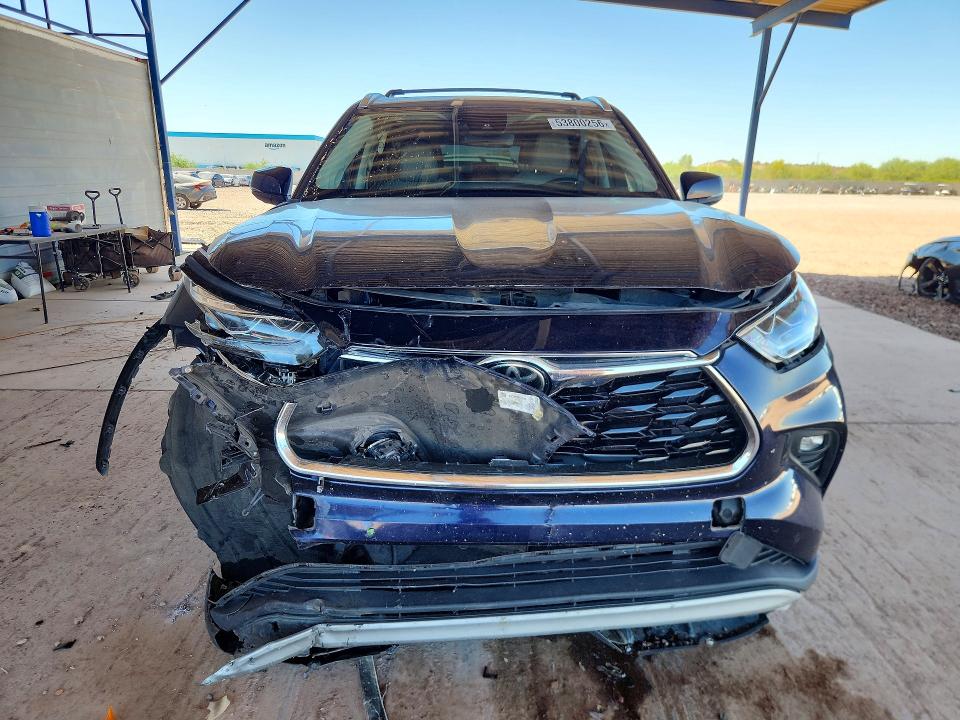 2020 Toyota Highlander VIN 5TDFZRAH6LS026645 COPART salvage auction — FRONT END, Az - Cert Of Title - Salvage, sold $14,600 on 2026-07-02 (photo 5)