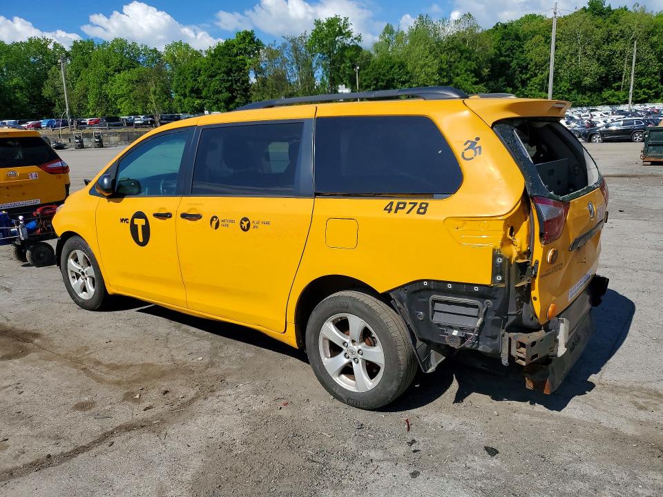 2017 Toyota VIN 5TDKZ3DC7HS886962 COPART salvage auction — REAR END, NY - CERTIFICATE OF TITLE, sold $1,500 on 2026-07-21 (photo 2)