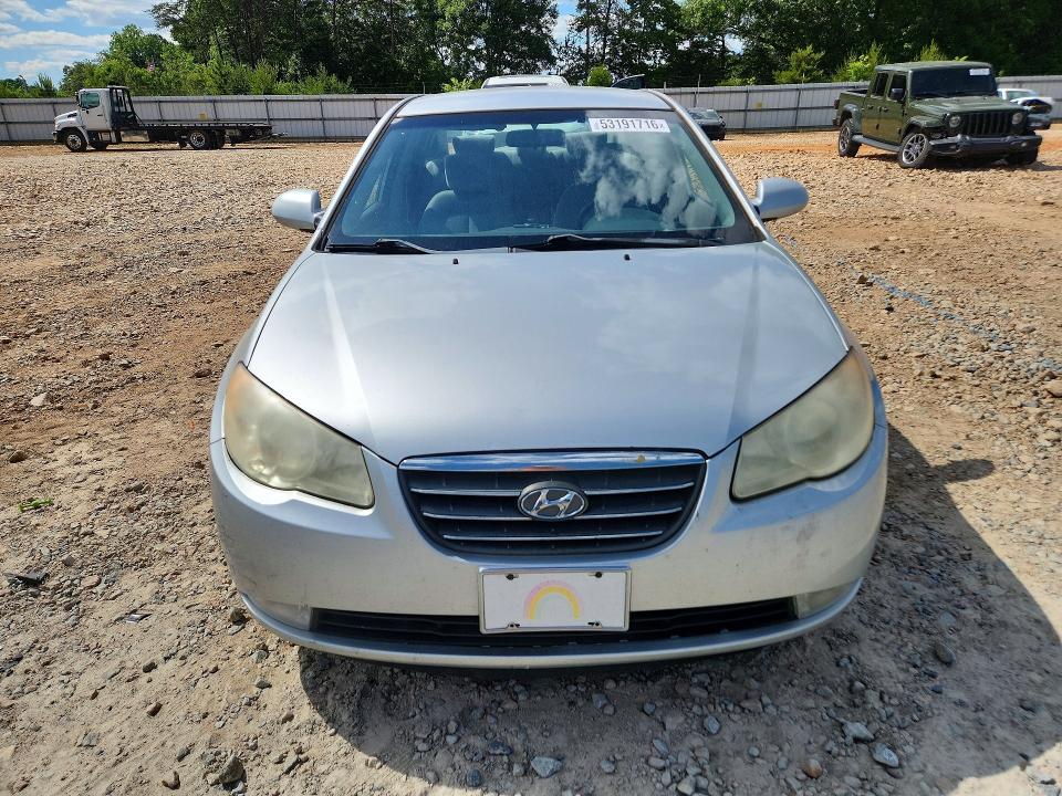 2007 Hyundai Elantra VIN KMHDU46D87U220184 COPART salvage auction — REAR END, Nc - Salvage Certificate Of Title, sold $300 on 2026-07-27 (photo 5)