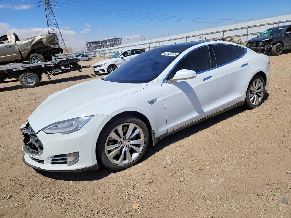 2013 Tesla Model s VIN 5YJSA1CG3DFP27497 COPART salvage auction — FRONT END, Ca - Salvage Certificate, sold $2,000 on 2026-07-20 (photo 1)