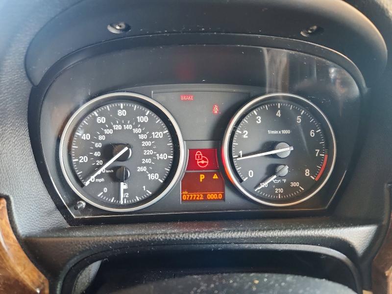 2007 BMW 3 series VIN WBAWV13597PK48206 COPART salvage auction — Burn Engine, CA - NON-REPAIRABLE VEHICLE CERT, sold $650 on 2026-07-20 (photo 9)