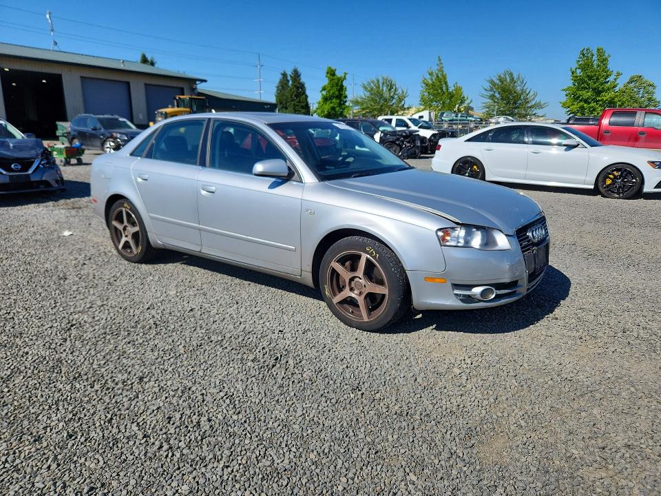 2007 Audi A4 VIN WAUDF78E37A020690 COPART salvage auction — FRONT END, Or - Salvage Title Certificate, sold $475 on 2026-07-07 (photo 4)