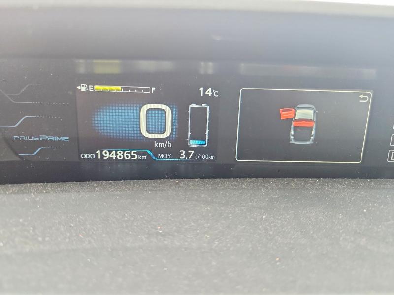 2018 Toyota Prius prime VIN JTDKARFP7J3072201 COPART salvage auction — REAR END, Qc - Gravement Accidente, sold $3,600 on 2026-07-14 (photo 9)