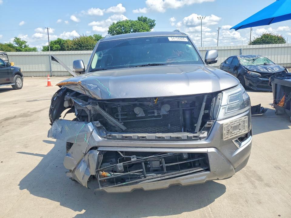 2023 Nissan Armada VIN JN8AY2AC9P9181711 COPART salvage auction — FRONT END, Tx - Salvage Vehicle Title, sold $10,500 on 2026-07-20 (photo 5)