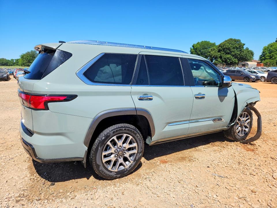 2025 Toyota Sequoia VIN 7SVAAABA4SX070257 COPART salvage auction — FRONT END, Al - Cert Of Title-Salvage Title, sold $46,500 on 2026-07-29 (photo 3)